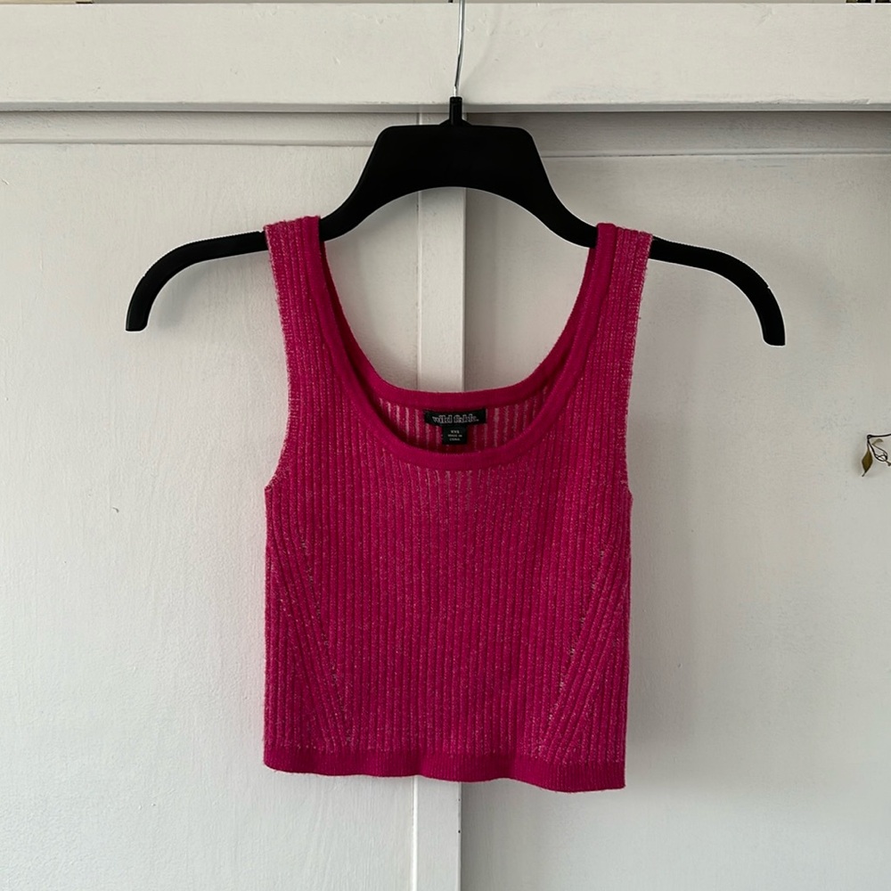 Pink Cropped Tank